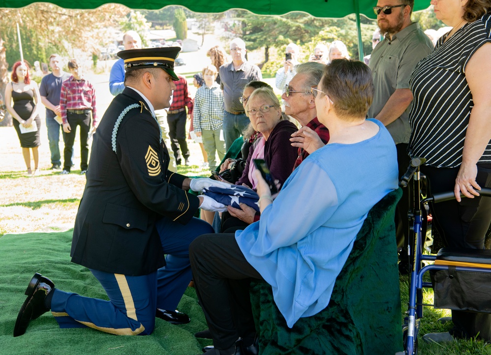 Memorial Service for World War II U.S. Army Private William E. Calkins