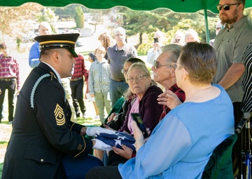 Memorial Service for World War II U.S. Army Private William E. Calkins