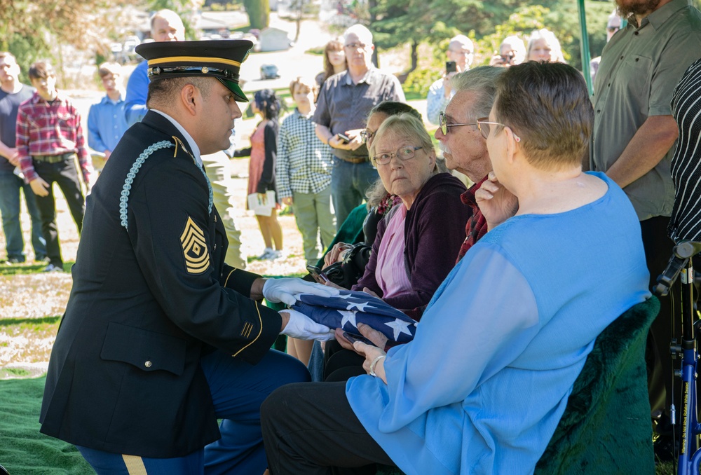 Memorial Service for WWII U.S. Army Private William E. Calkins