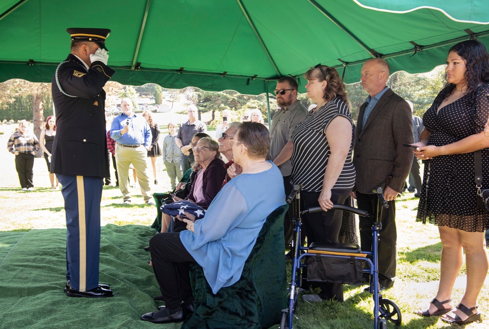 Memorial Service for WWII U.S. Army Private William E. Calkins