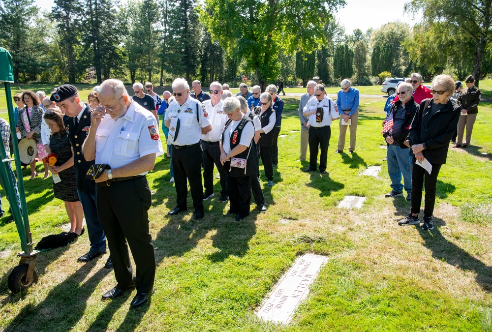 Memorial Service for WWII U.S. Army Private William E. Calkins