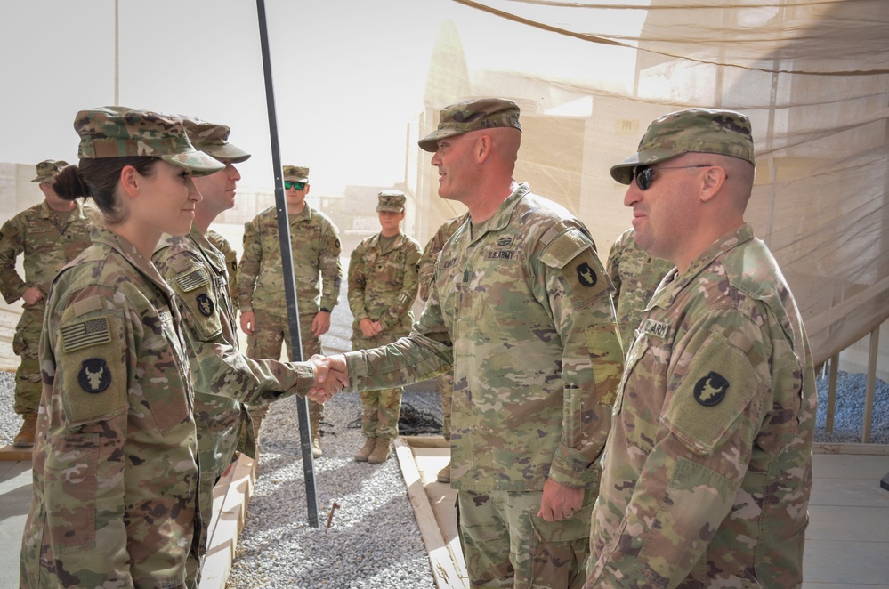 HHBN, 34ID recongizes Soldier and NCO of the Month - August