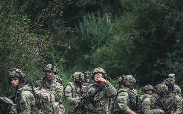 Sky Soldiers Attack Opposing Forces During Saber Junction 24