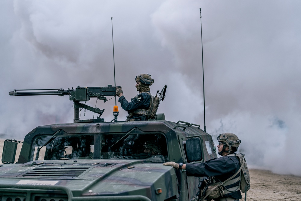 Sky Soldiers Attack Opposing Forces During Saber Junction 24