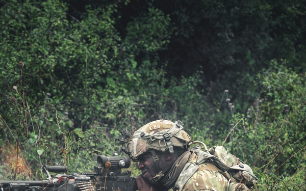 Sky Soldiers Attack Opposing Forces During Saber Junction 24