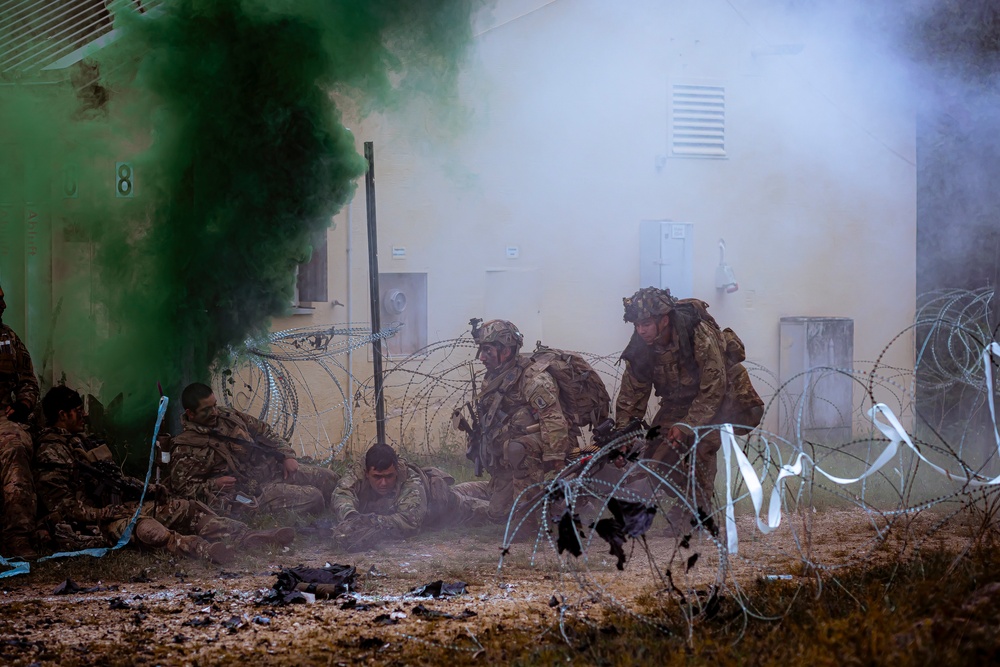 Sky Soldiers Attack Opposing Forces During Saber Junction 24