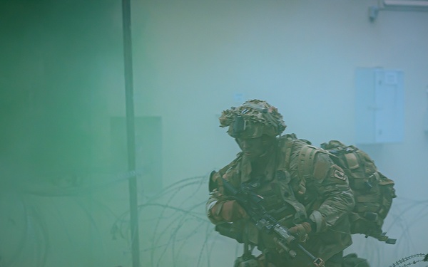 Sky Soldiers Attack Opposing Forces During Saber Junction 24