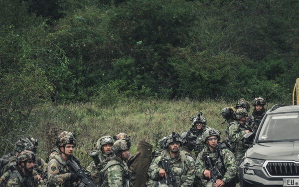 Sky Soldiers Attack Opposing Forces During Saber Junction 24