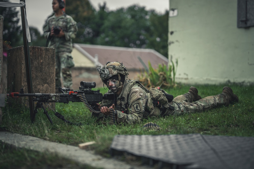 Sky Soldiers Attack Opposing Forces During Saber Junction 24