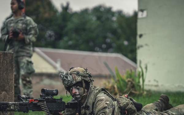 Sky Soldiers Attack Opposing Forces During Saber Junction 24