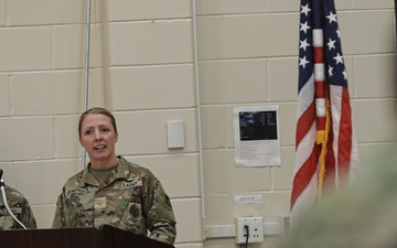 Capt. Julie Demitrack assumes command of the Joint Forces Headquarters