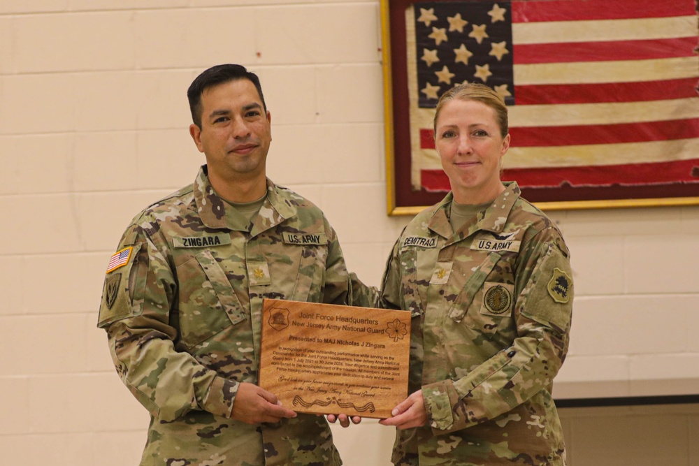 Capt. Julie Demitrack assumes command of the Joint Forces Headquarters