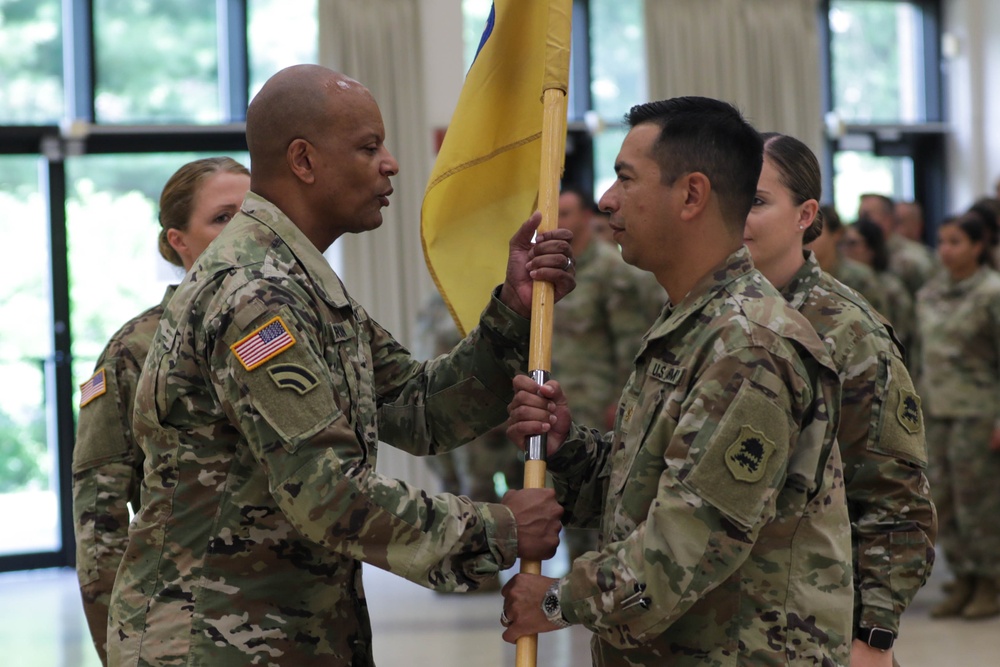 Maj. Nicholas Zingara relinquishes command of the Joint Forces Headquarters