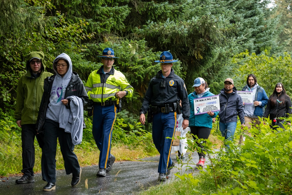 USCG participates in suicide awareness march