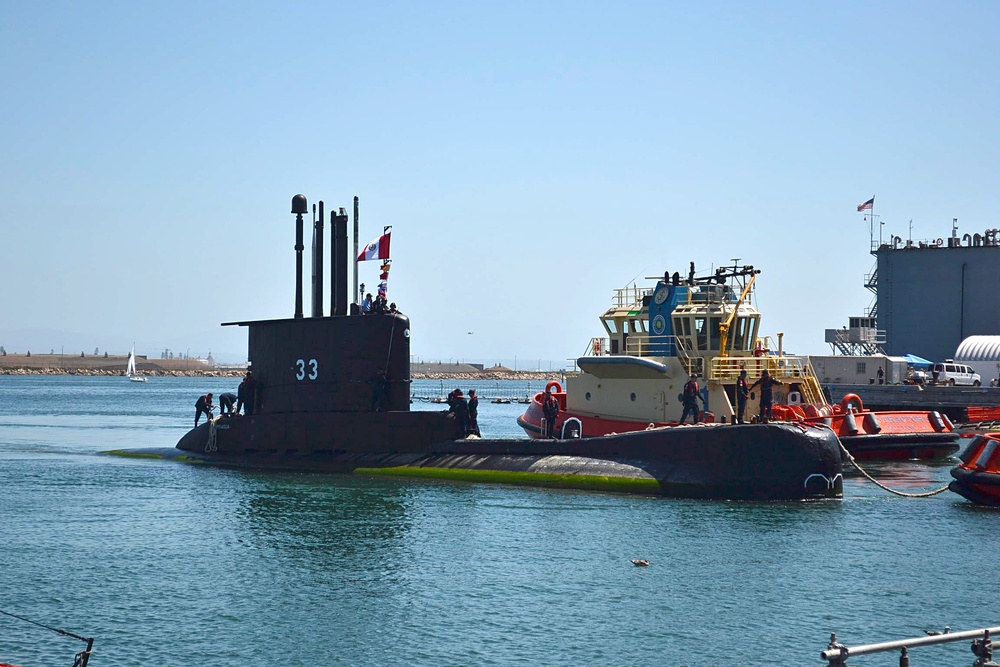 Peruvian Submarine BAP Pisagua Arrives for DESI 2024