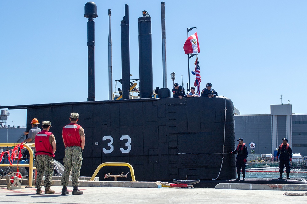 Peruvian Submarine BAP Pisagua Arrives for DESI 2024