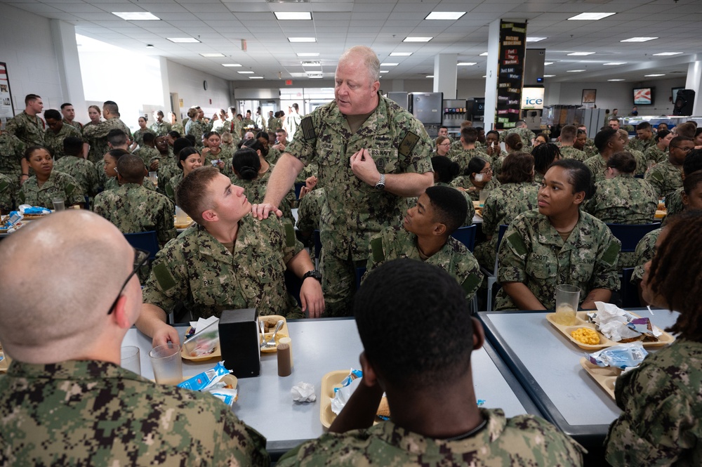 MCPON James Honea visits Naval Station Great Lakes and U.S. Navy Recruit Training Command