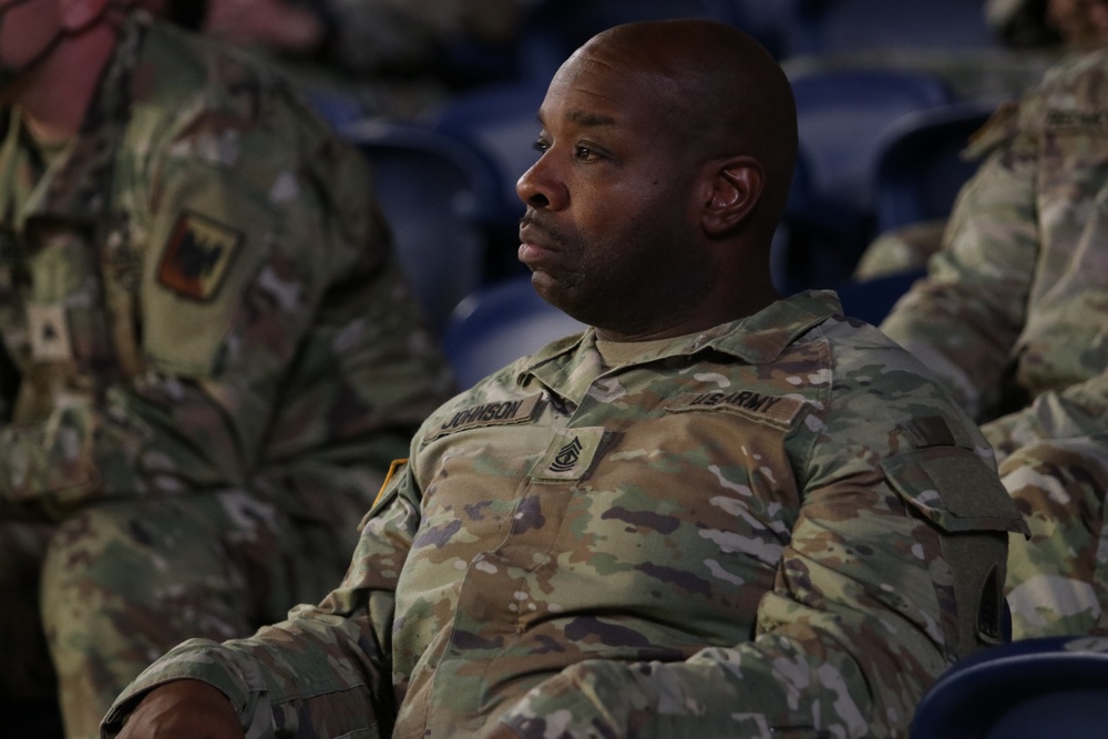 District of Columbia National Guardsmen participate in a suicide prevention event