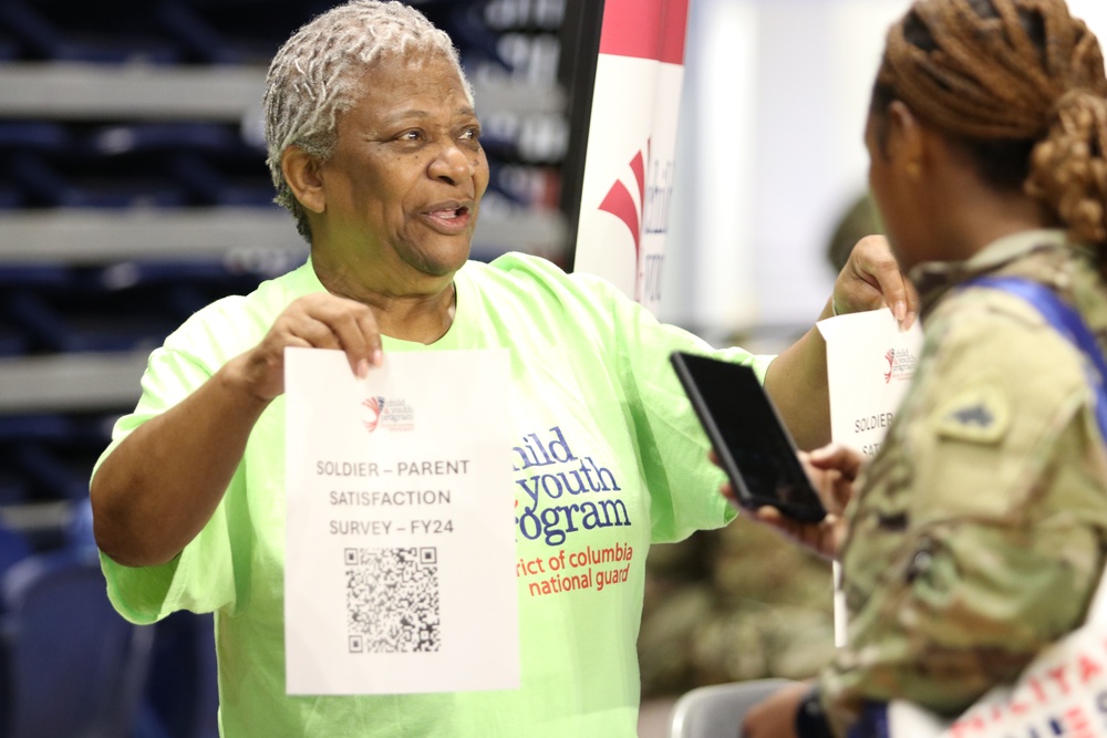 District of Columbia National Guardsmen participate in a suicide prevention event