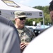 U.S. Army Brig. Gen. Leland L. Blanchard II, speaks with recruits joining the DCNG