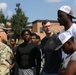 U.S. Army Brig. Gen. Leland L. Blanchard II, speaks with recruits joining the DCNG