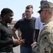 U.S. Army Brig. Gen. Leland L. Blanchard II, speaks with recruits joining the DCNG