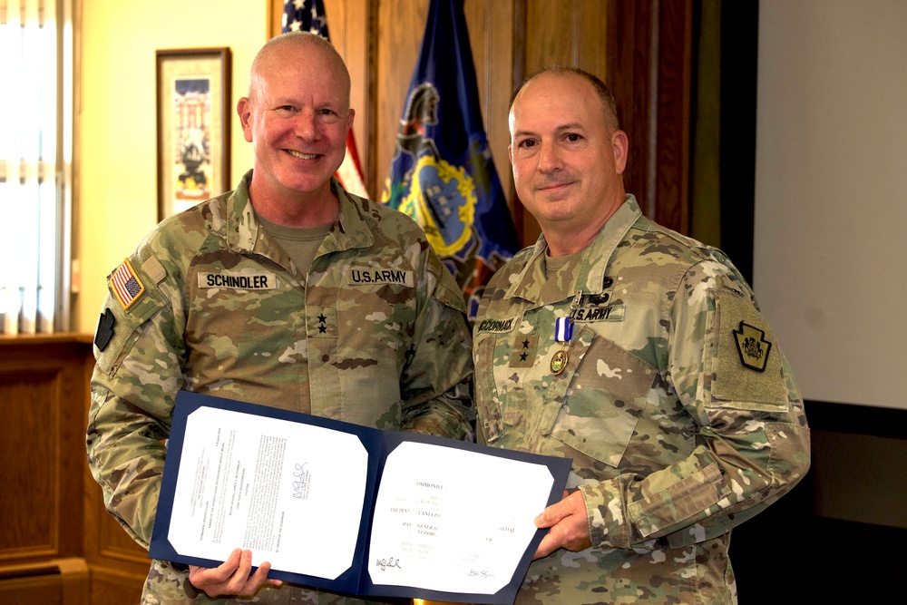 MG James G. McCormack retires