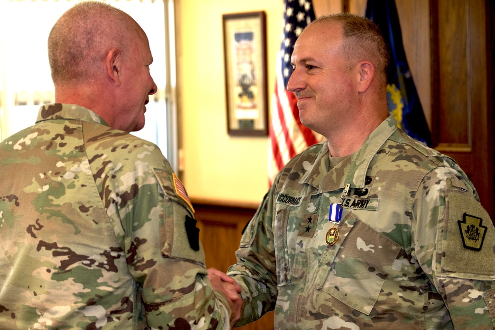 MG James G. McCormack retires