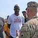 U.S. Army Brig. Gen. Leland L. Blanchard II, speaks with recruits joining the DCNG