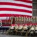 Photo of Georgia Air National Guard leadership holding all call for 116th Air Control Wing Airmen