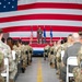 Photo of Georgia Air National Guard leadership holding all call for 116th Air Control Wing Airmen