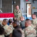 Photo of Georgia Air National Guard leadership holding all call for 116th Air Control Wing Airmen