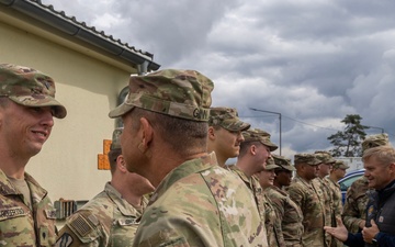 Maj. Gen. Bobby M. Ginn Jr. and delegation visit Task Force Thunder at GTA