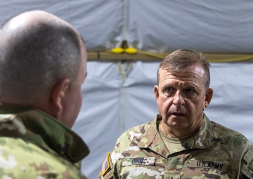 Maj. Gen. Bobby M. Ginn Jr. and delegation visit Task Force Thunder at GTA