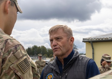 Maj. Gen. Bobby M. Ginn Jr. and delegation visit Task Force Thunder at GTA