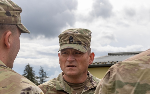 Maj. Gen. Bobby M. Ginn Jr. and delegation visit Task Force Thunder at GTA
