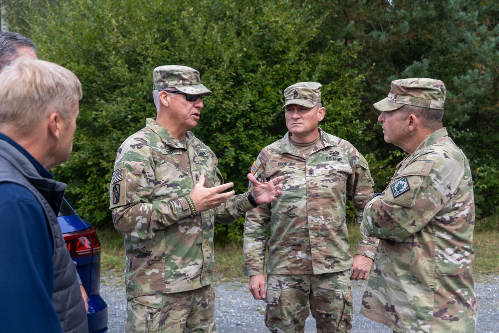 Maj. Gen. Bobby M. Ginn Jr. and delegation visit Task Force Thunder at GTA