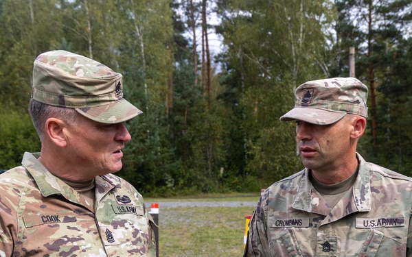 Maj. Gen. Bobby M. Ginn Jr. and delegation visit Task Force Thunder at GTA