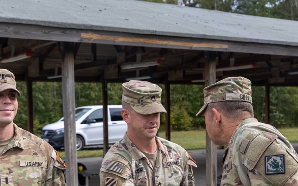 Maj. Gen. Bobby M. Ginn Jr. and delegation visit Task Force Thunder at GTA