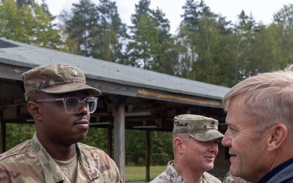 Maj. Gen. Bobby M. Ginn Jr. and delegation visit Task Force Thunder at GTA