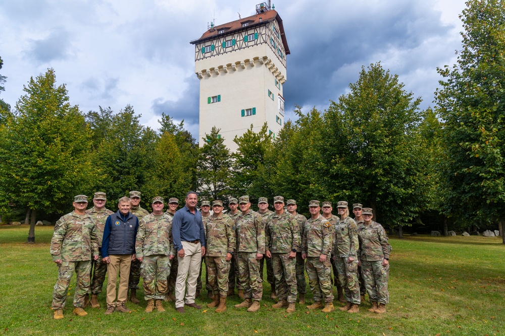 Maj. Gen. Bobby M. Ginn Jr. and delegation visit Task Force Thunder at GTA