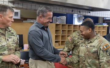 Maj. Gen. Bobby M. Ginn Jr. and delegation visit Task Force Thunder at GTA