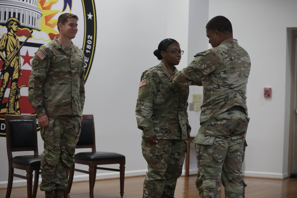 District of Columbia National Guard hosts ceremony for newly promoted Sergeant Major Marutina O. Leigh