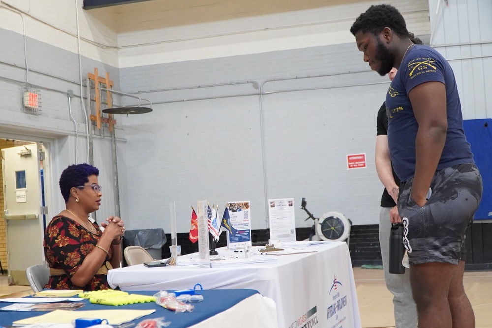 Resource fair at Huntington Hall Naval Berthing Facility