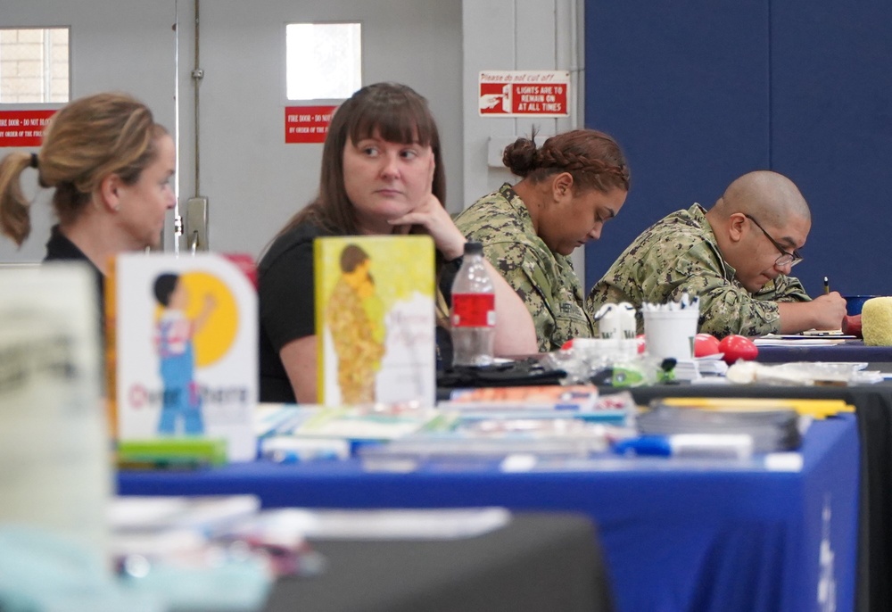 Resource fair at Huntington Hall Naval Berthing Facility