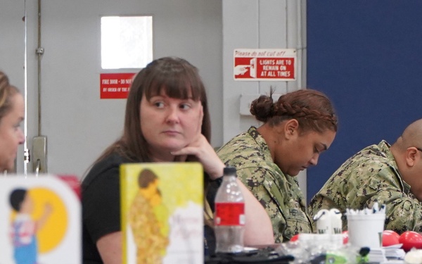 Resource fair at Huntington Hall Naval Berthing Facility