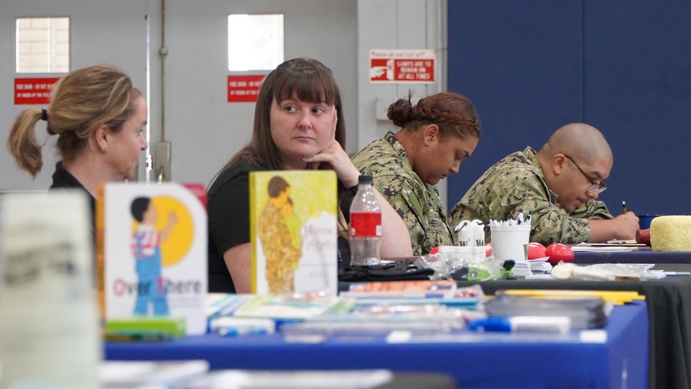 Resource fair at Huntington Hall Naval Berthing Facility