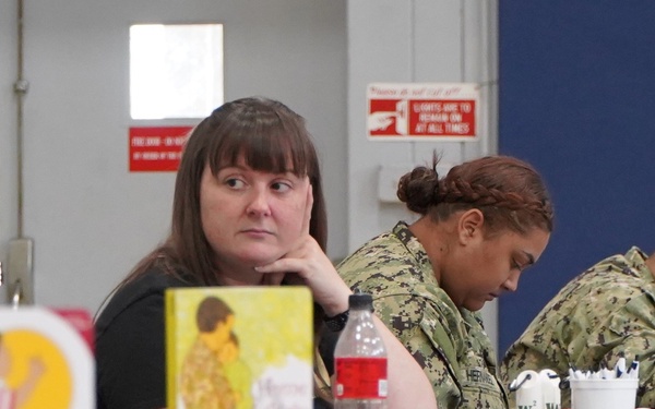 Resource fair at Huntington Hall Naval Berthing Facility