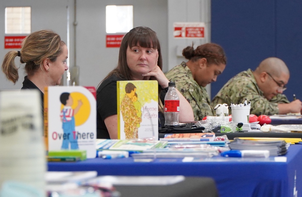 Resource fair at Huntington Hall Naval Berthing Facility