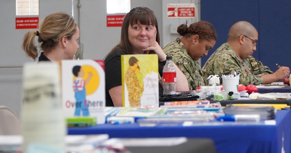 Resource fair at Huntington Hall Naval Berthing Facility